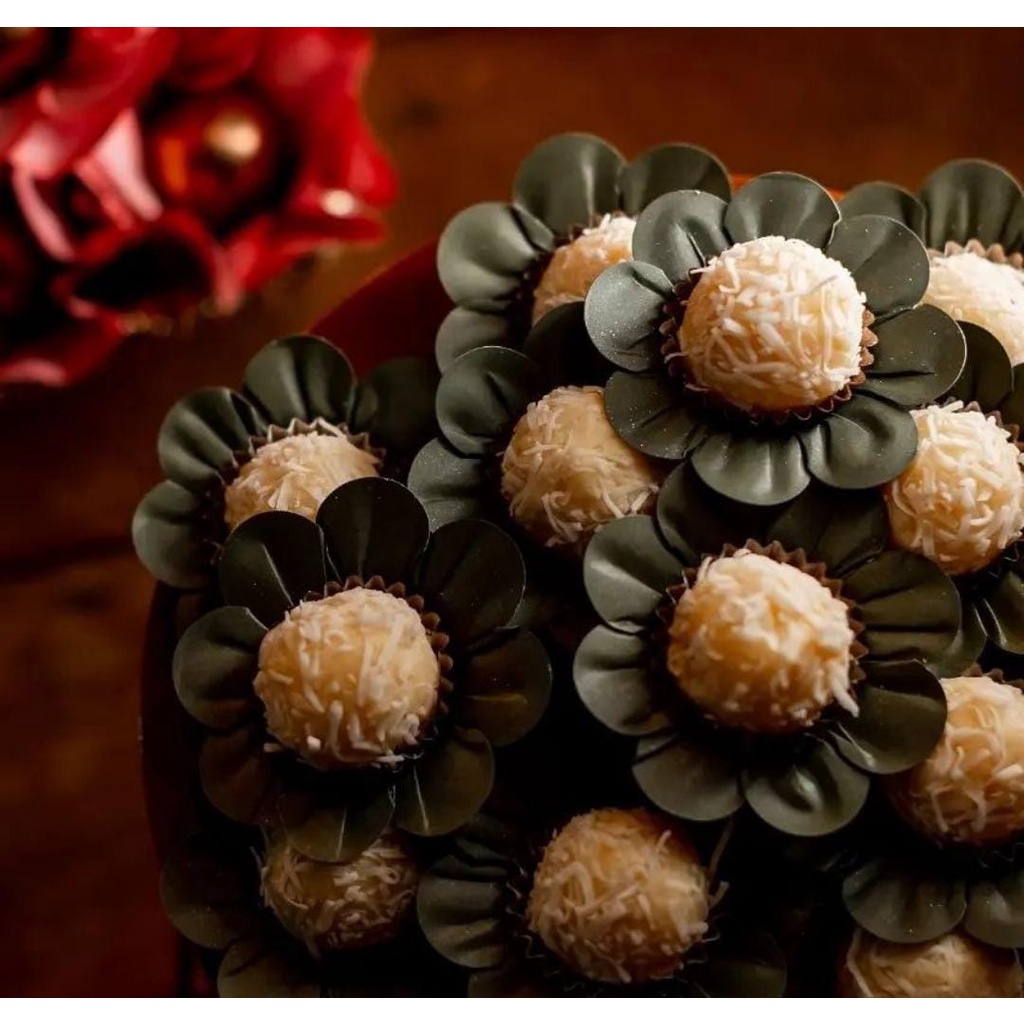 100 Forminhas Doces Modelo Margaridinha JuFiori em Oferta na Shopee