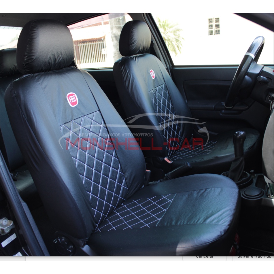 Capa Banco Automotivo Couro Modelos Fiat Palio Uno Siena Idea Argo Cronos Strada Siena Toro Pulse
