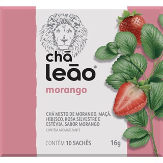 Chá Leão Premium - Morango 10 Sachês