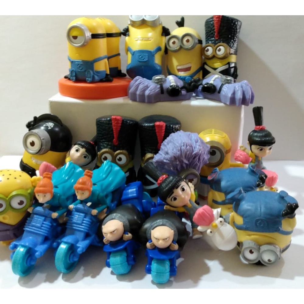 Bonecos minions coleção McDonalds brinquedo McDonald's | Shopee Brasil