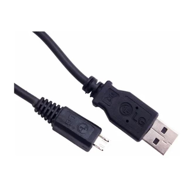 Cabo Usb LG Original Na Cor Preta Para Celular