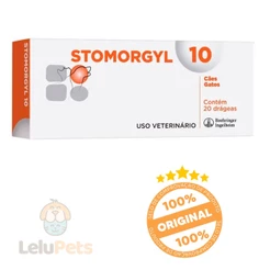 Stomorgyl 10 Com 20 Cápsulas Para Cães e Gatos