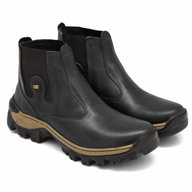 Coturno Bota Caterpillar California Couro Palmilha Gel Promoção