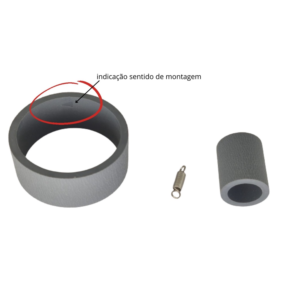 Rolete  de Arrasto e Tração  Borracha Pickup Roller + Retardo OEM L1300 L1800 T1110