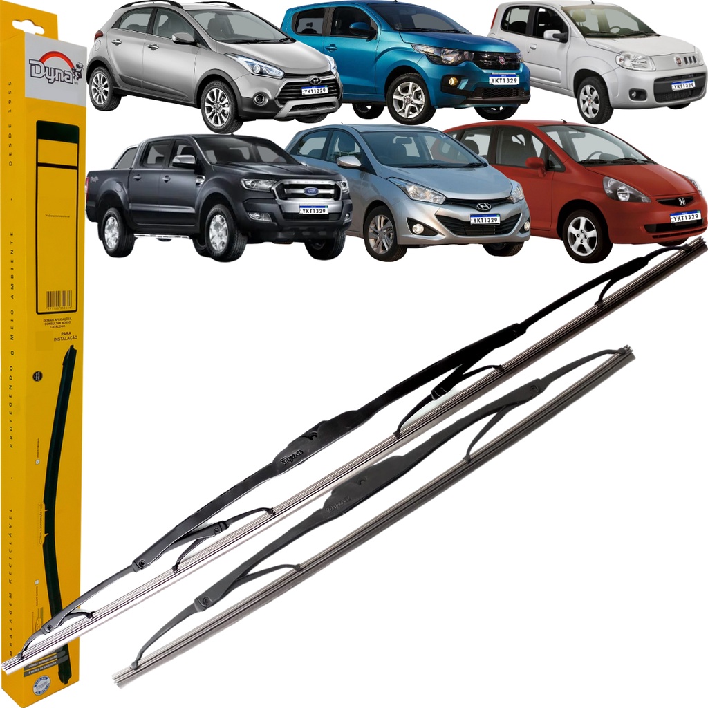 Par de Palhetas Dianteiras Dyna Captiva Idea Mobi Fit Ix35 em Oferta na Shopee