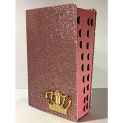 Bíblia Sagrada Tamanho médio 12,5x19 cm Com Harpa Palavras De Jesus Em Vermelho Coroa Rosa