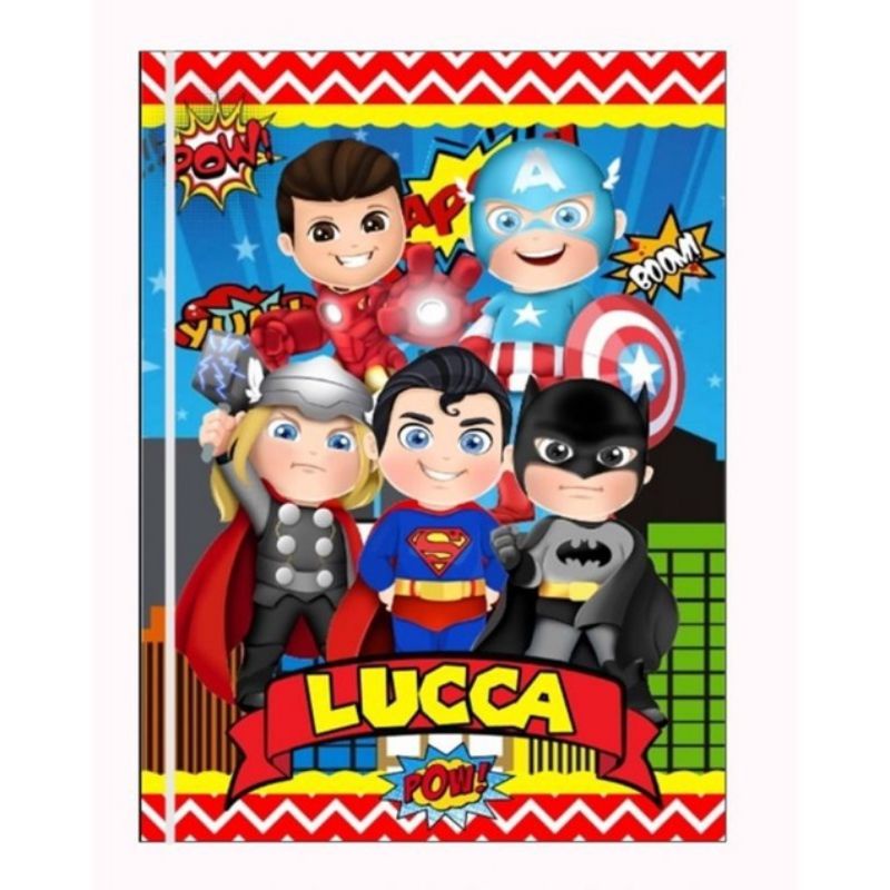 Adesivo Escolar Para Capa de Caderno Personalizado Os Vingadores ...