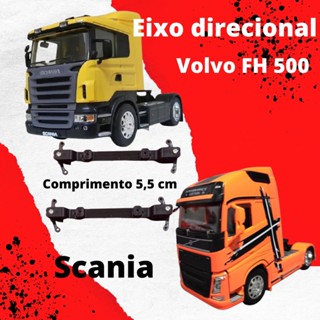 Eixo Direcional Miniatura Volvo Fh / Scania Escala 1:32