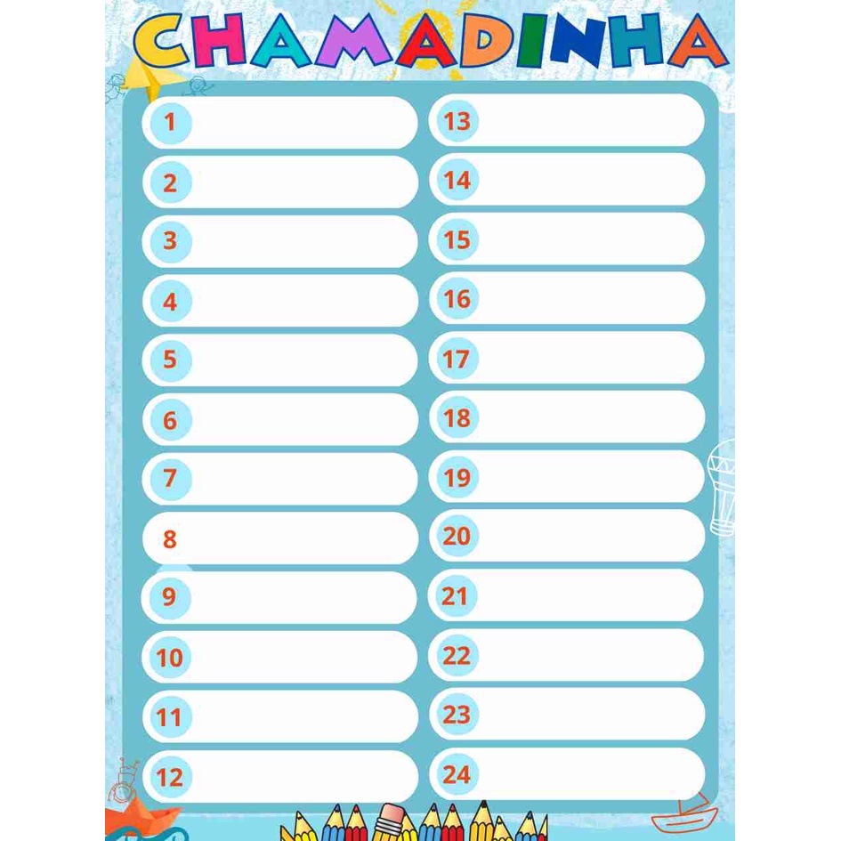 Banner Didático Escolar Chamadinha em Oferta na Shopee