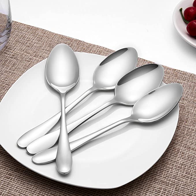 6 Colheres de Sobremesa de Inox