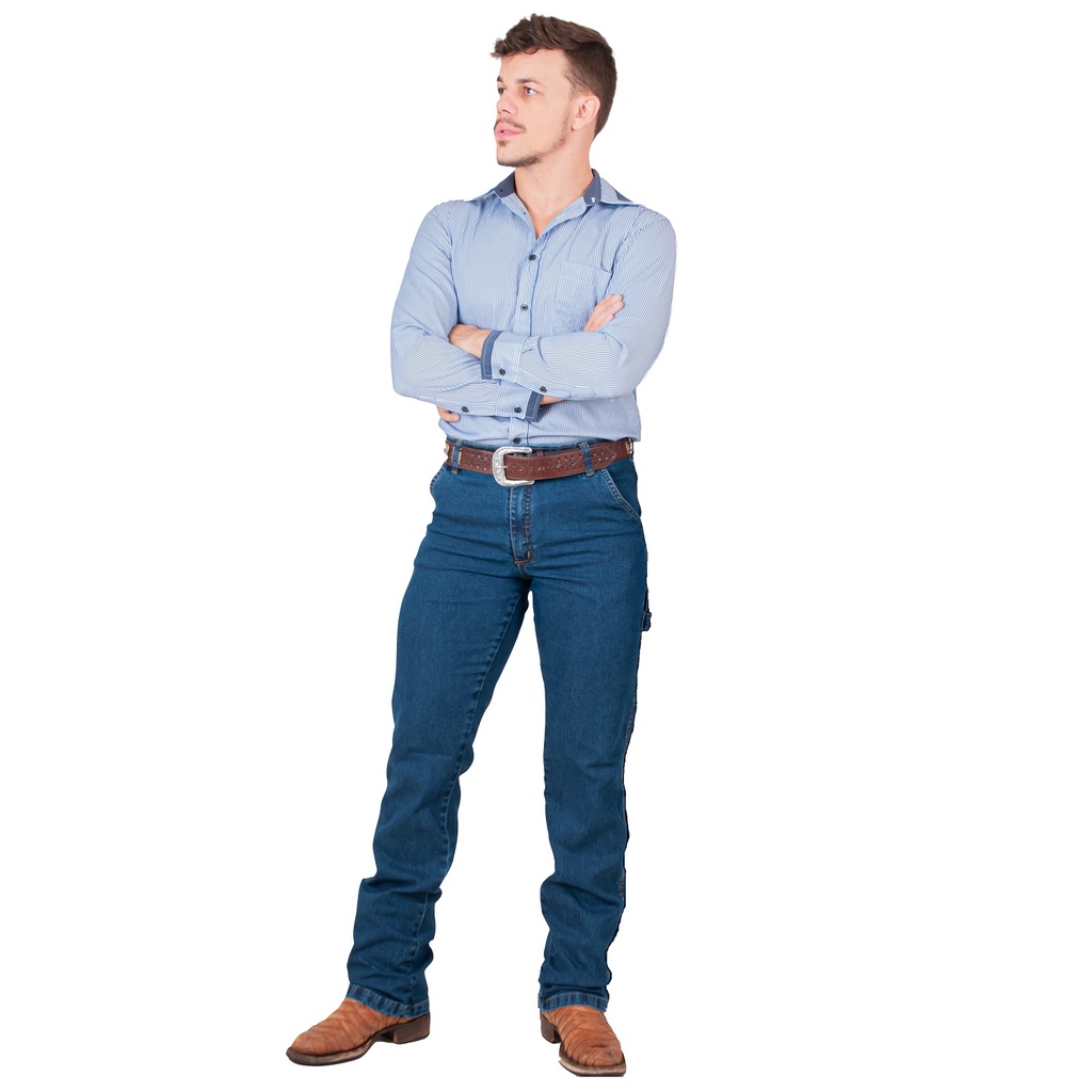 Calça Jeans Masculina Modelo Carpinteiro Country Coll Jeans