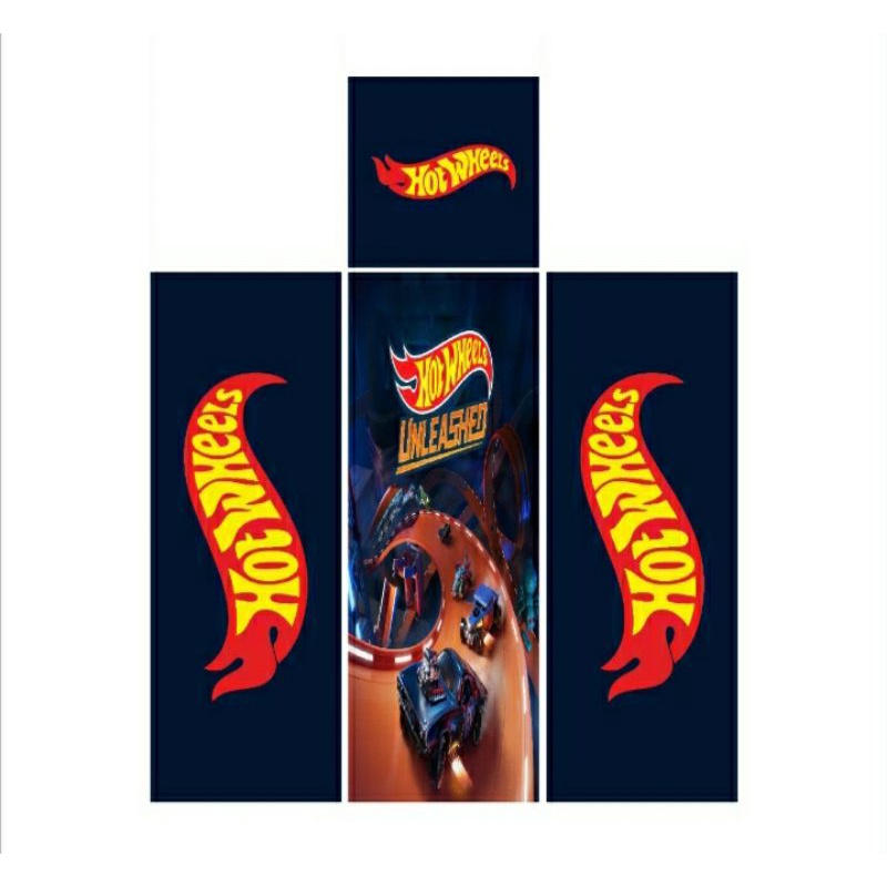 Adesivo plotagem geladeira infantil Hot Wheels