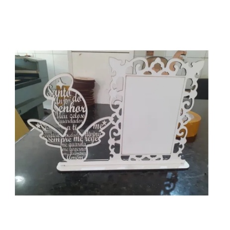 5  Lembrancinha Batismos Batizado crisma Anjo Anja Branco com base 15cm em Oferta na Shopee