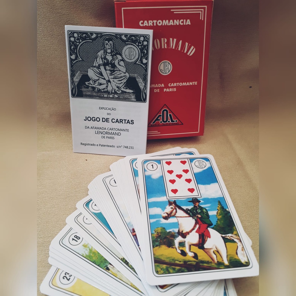 Baralho Tatot Cigano Lenormand Original Cartomancia Cartas Livreto Explicativo Shopee Brasil