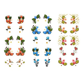 60 Película de Unha 3D Adesivos Nail Art (Películas 100% a prova d’água)