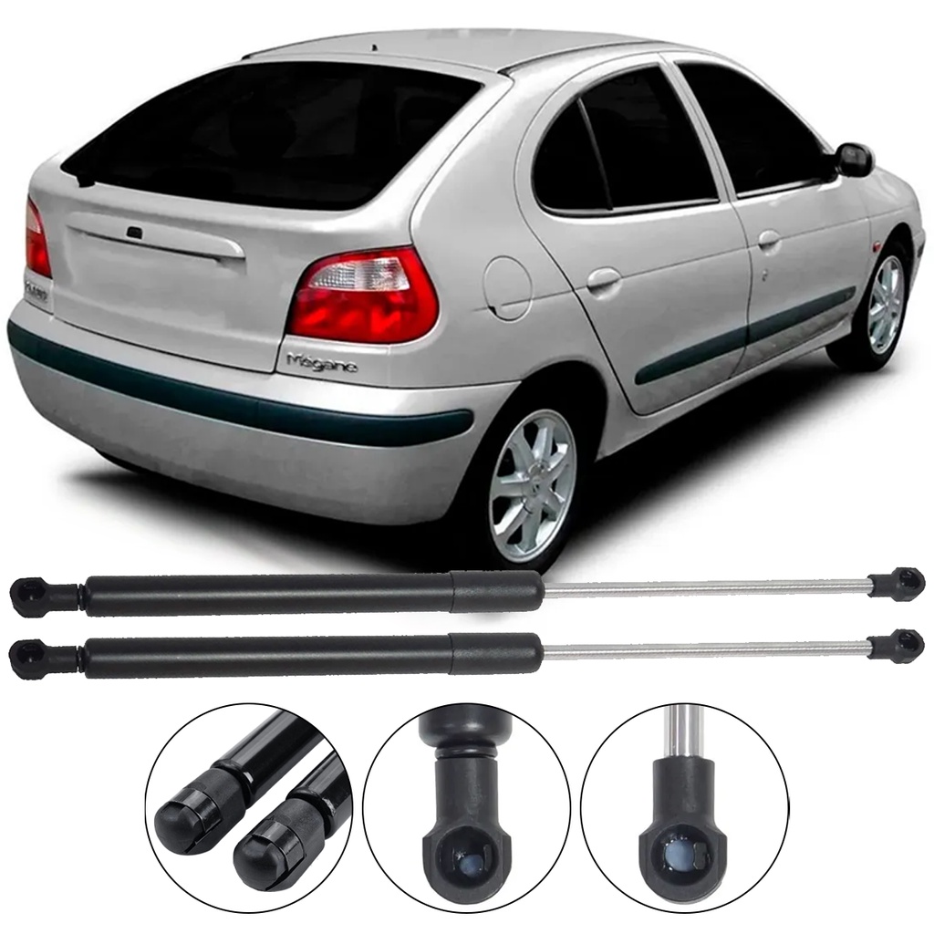 Par Amortecedor Tampa Traseira Porta-Malas Renault Megane Hatch GL 1997 até 2006 em Oferta na Shopee