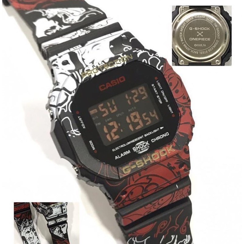 Relógio Casio Gshock Novo DW-5600 ONE PIECE - Escorrega o Preço