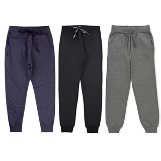 Kit 3 Calças Premium Moletom Infantil Juvenil Com Punho Bolso Cordão Flanelada Luxo