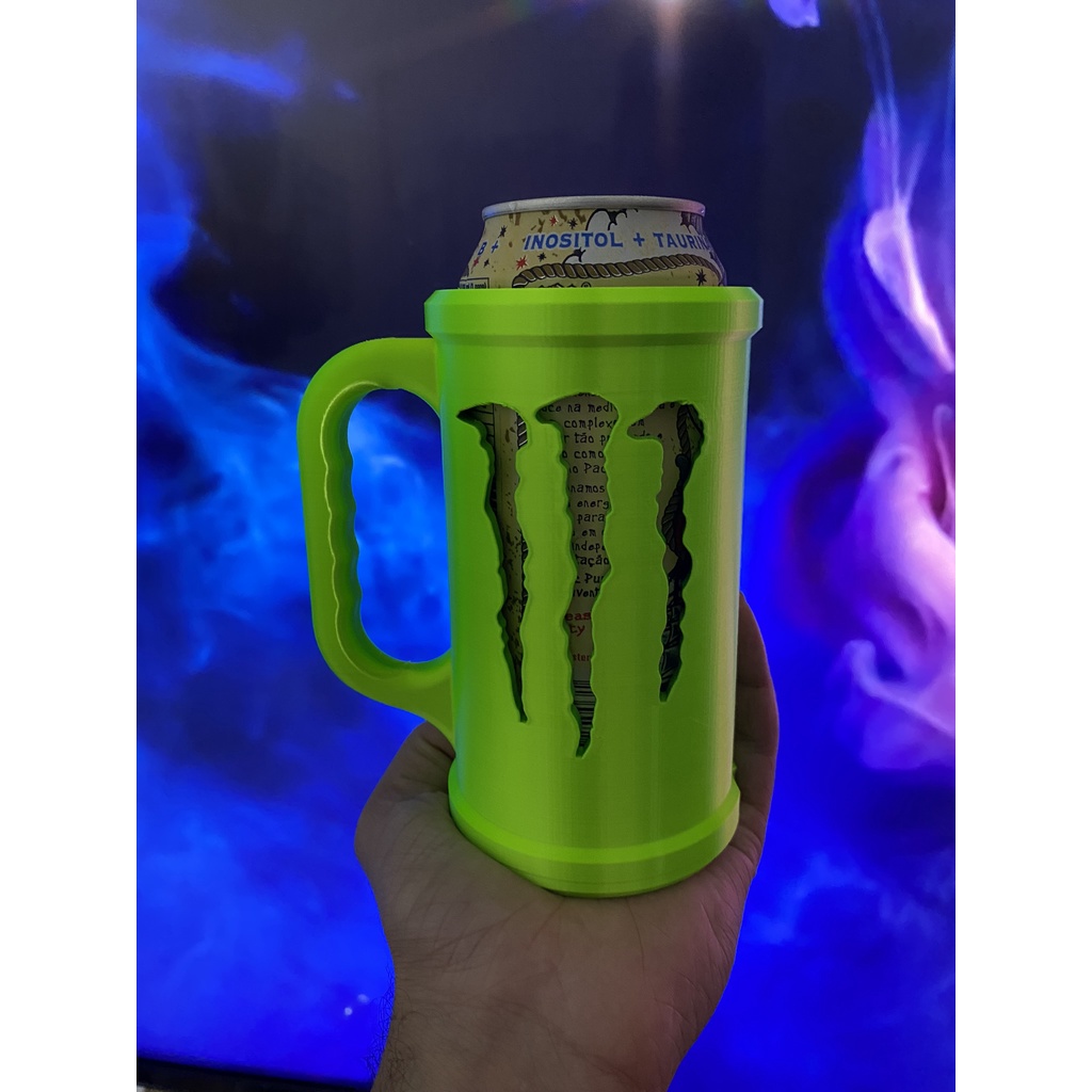 CANECA PORTA LATAS ENERGÉTICO MONSTER