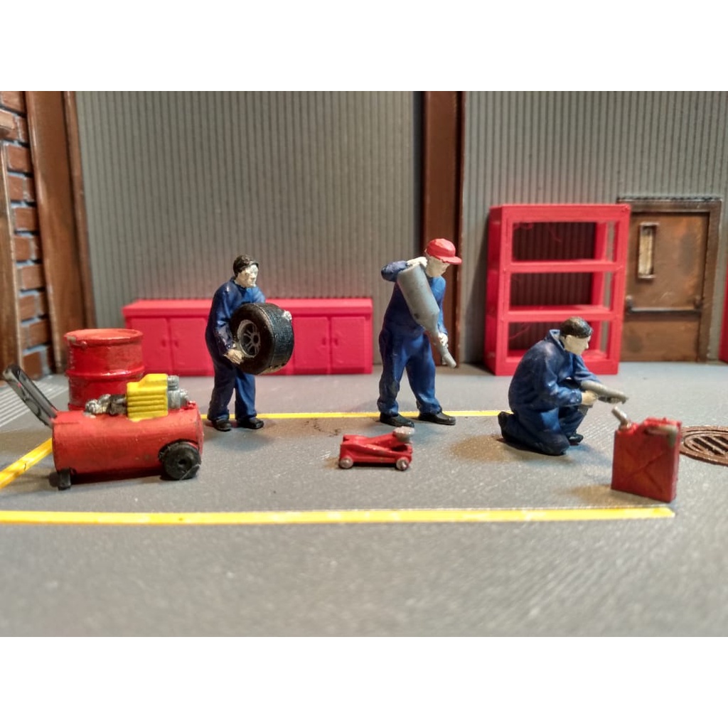 Diorama peças 1/64 7 peças