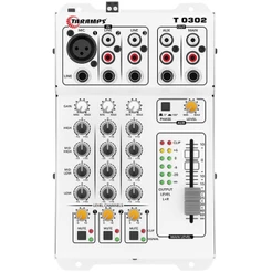Mesa de Som Taramps T 0302 Equalizador 3 Entradas 2 Saídas Rca e P10 T0302