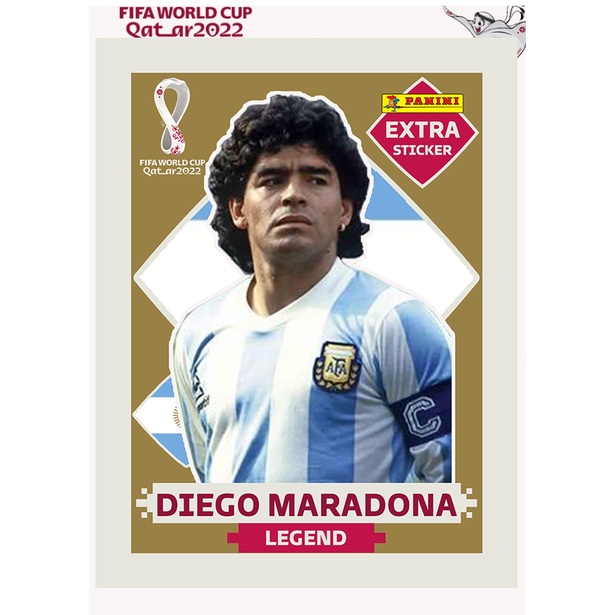 Figurinha MARADONA LEGEND DOURADA EXCLUSIVA