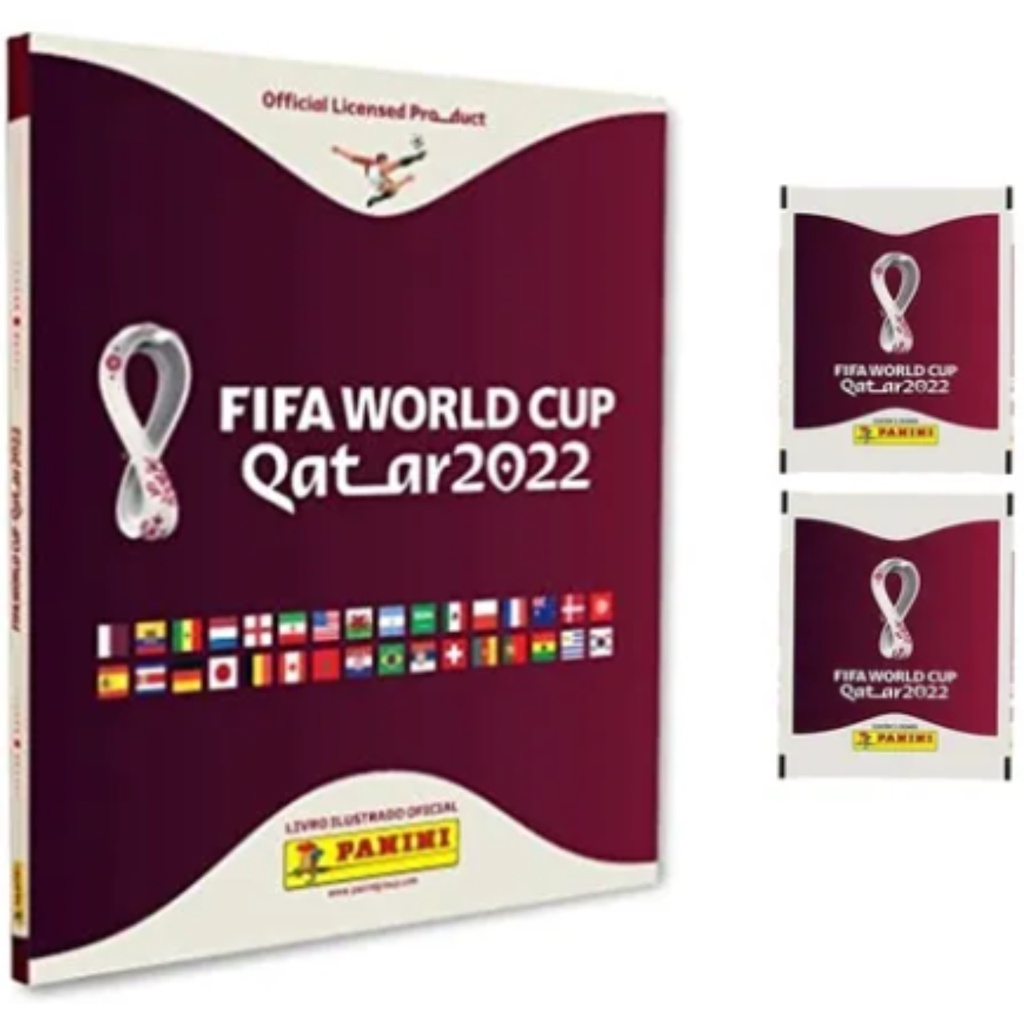 Álbum Capa Dura Copa Mundo Qatar Fifa 2022 + 10 Figurinha Avulsas Envio Hoje Queima de Estoque