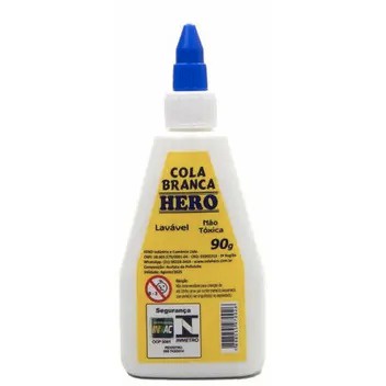 Cola Escolar Branca 40g 90g Hero