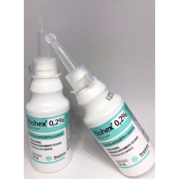 Riohex Clorexidina Aquosa 0,2% Dermo Suave 2 uni de 100 ml - Rioquimica