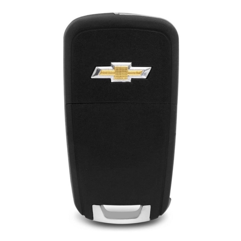 Chave Canivete Chevrolet carcaça com lamina e logo marca 2,3 e 5 Botões GM Onix Cruze Cobalt S10 Tracker Spin Prisma