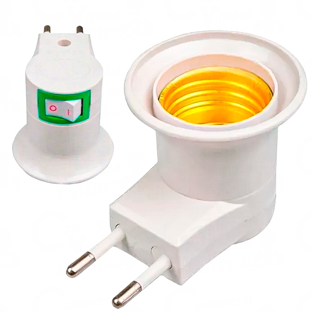 Soquete E27 De Tomada Bocal Lâmpada Chave Liga Desliga Prático Rápido Luz Fácil Teste De Lâmpadas - Home & Living