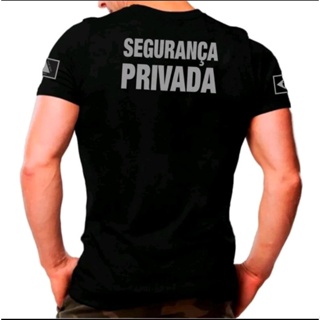 Camiseta Segurança Privada Com Seu Nome (ENVIAR NOME) em Oferta na Shopee