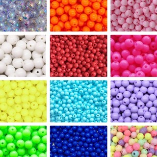 Bola plástica leitosa para artesanato 100 unidades