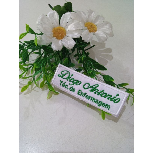 Patch Termocolante seu nome  e profissão