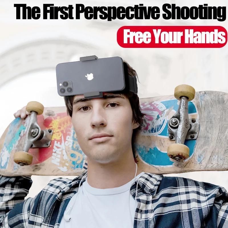 suporte de cabeça para celular filmagem sports Suporte de cabeça do telefone go pro cinta para iphone, samsung galaxy, & nota todos os smartphones adaptador universal conectar a cinta de peito clipe