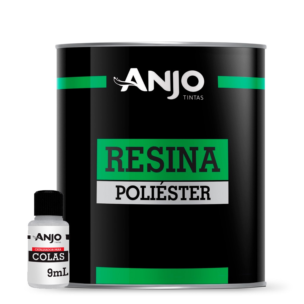 Resina De Fibra Vidro Poliéster 990g Classe 3 Anjo + Catalisador Para Moldes Laminação Manta Top em Oferta na Shopee