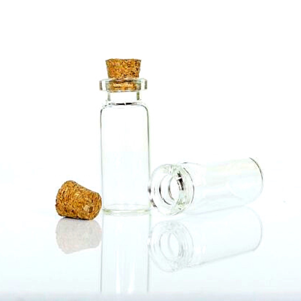 50 mini vidrinho 2ml pingente vidro e rolha artesanato terrario penicilina em Oferta na Shopee