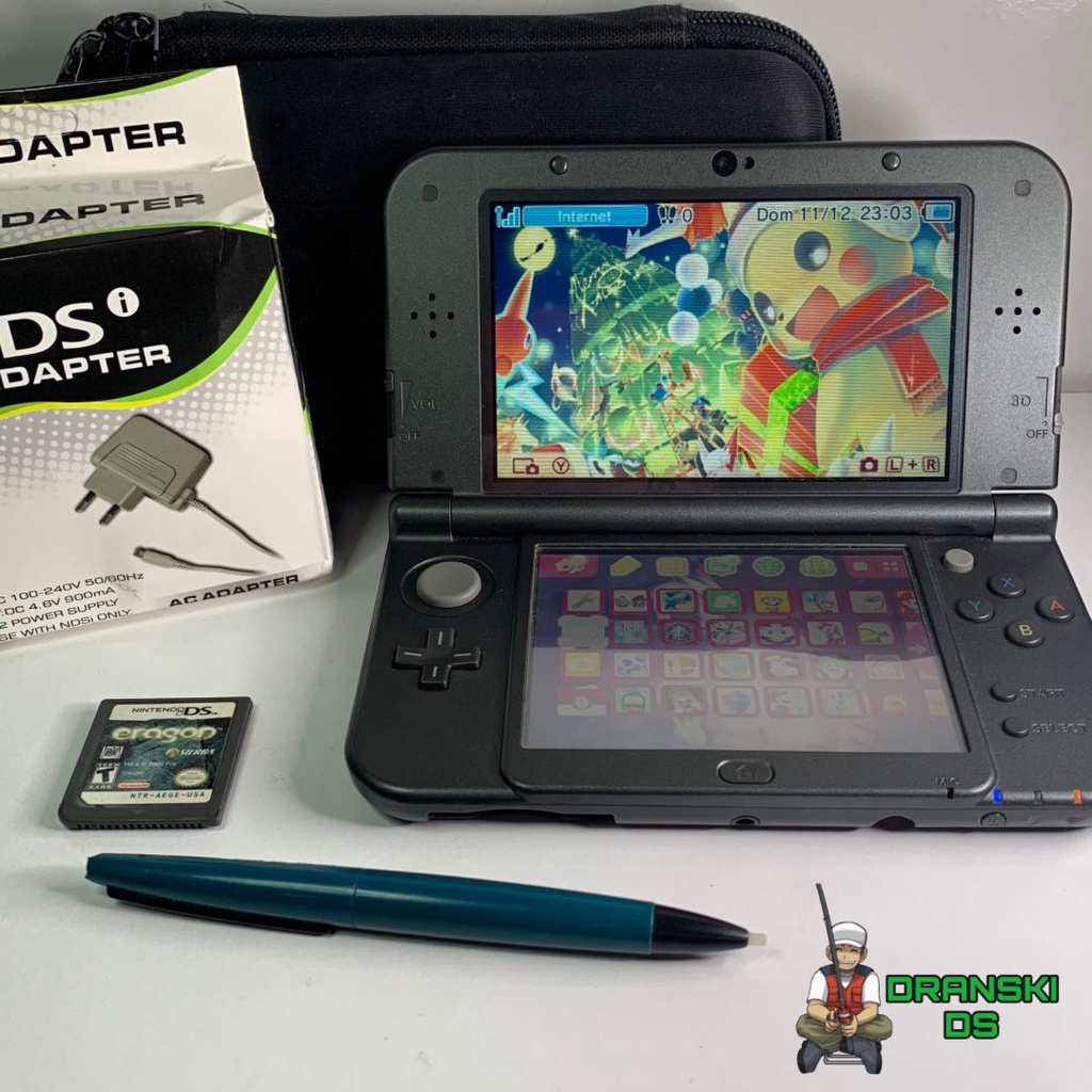 New Nintendo 3ds Xl 32gb Com Vários Jogos - Escorrega o Preço