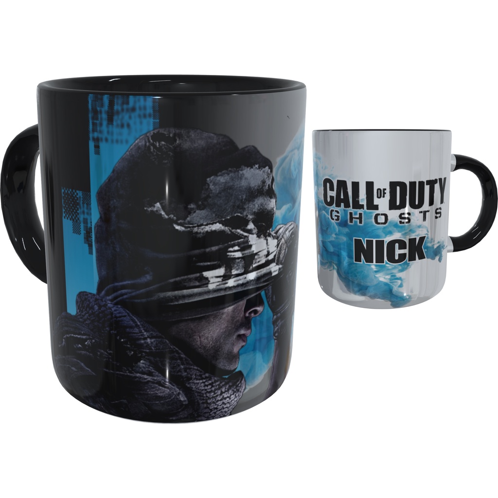Caneca Call of Dulty Ghost A máscara do medo: sua caneca Call of Duty