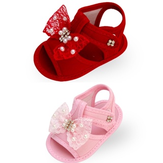 Sapatinho Bebê Kit 2 pares de Sandálias Dia-Dia Casual Confortável RN em Oferta na Shopee