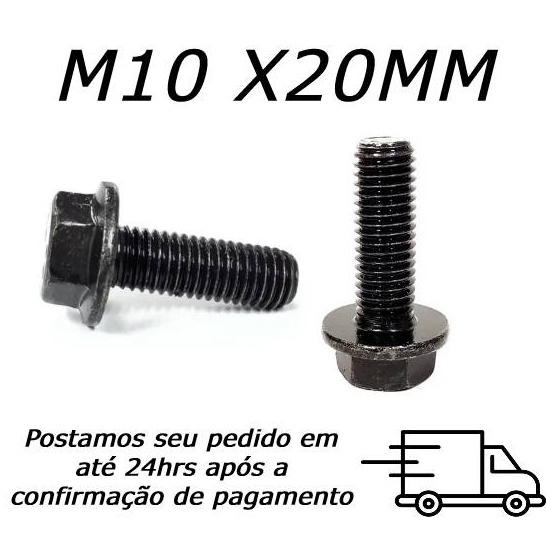 Parafuso Sextavado Flangeado M10 X 20mm