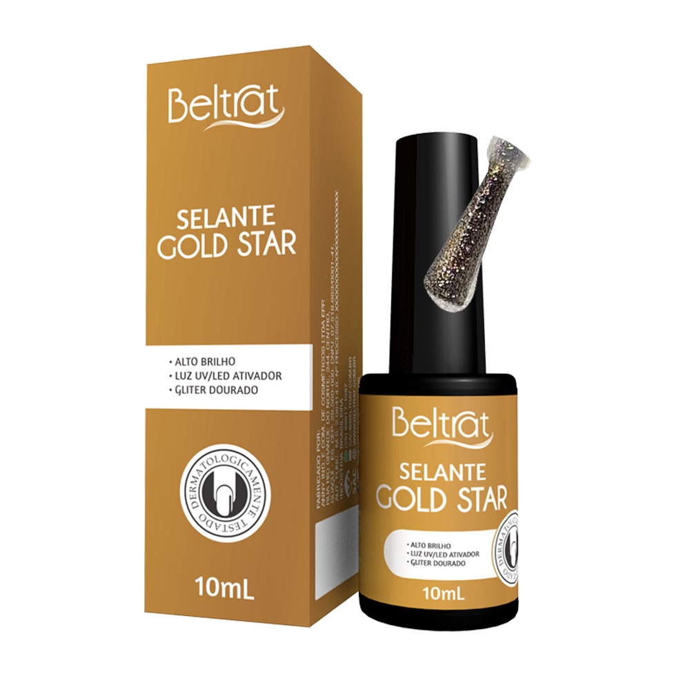 Selante Gliter Beltrat Gold / Dourado Finalizador De Alongamento + Original