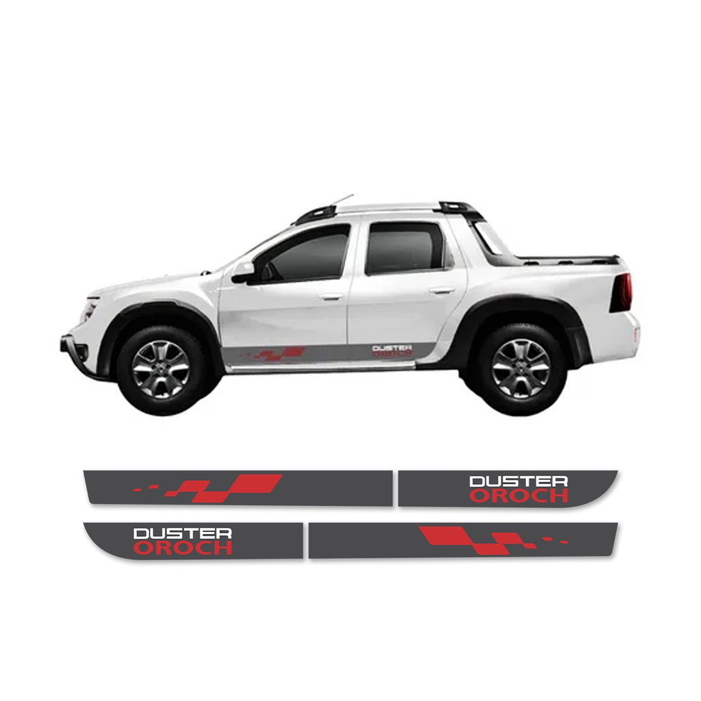 Kit Adesivo Faixa Lateral Renault Duster Oroch Grafite