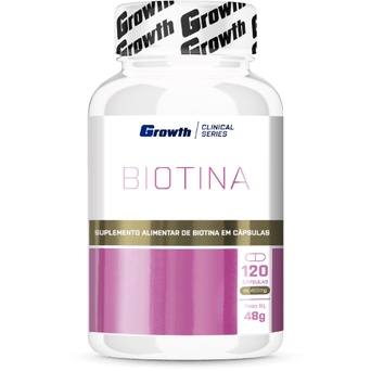 Biotina Growth (Cabelos, Unhas e Pele) 120 Cápsulas | Shopee Brasil