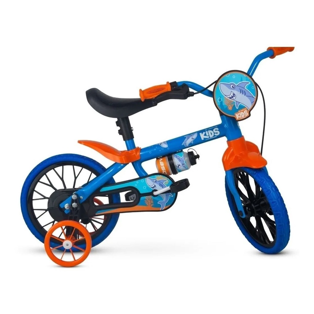 Bicicleta Aro 12 Absolute Passeio Infantil Bike Kids Dino Tubarão Unicornio Personagem