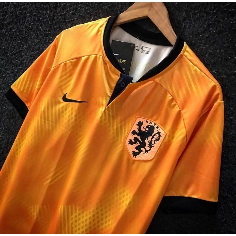 Camiseta de time Holanda Laranja Copa 2022 lançamento - Escorrega o Preço