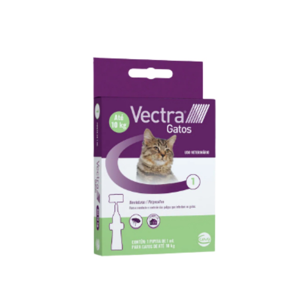 Antipulgas Vectra 3d Gatos 1 Pipeta - Ceva