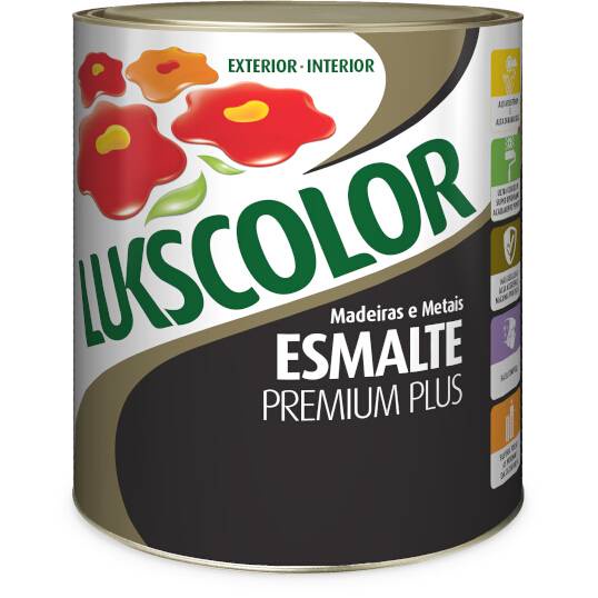 Tinta Esmalte Sintetico Brilhante 900ml Lukscolor Cores