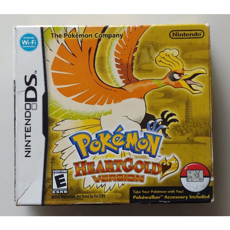 POKÉMON HEART GOLD CAIXA ORIGINAL PARA O JOGO E POKEWALKER