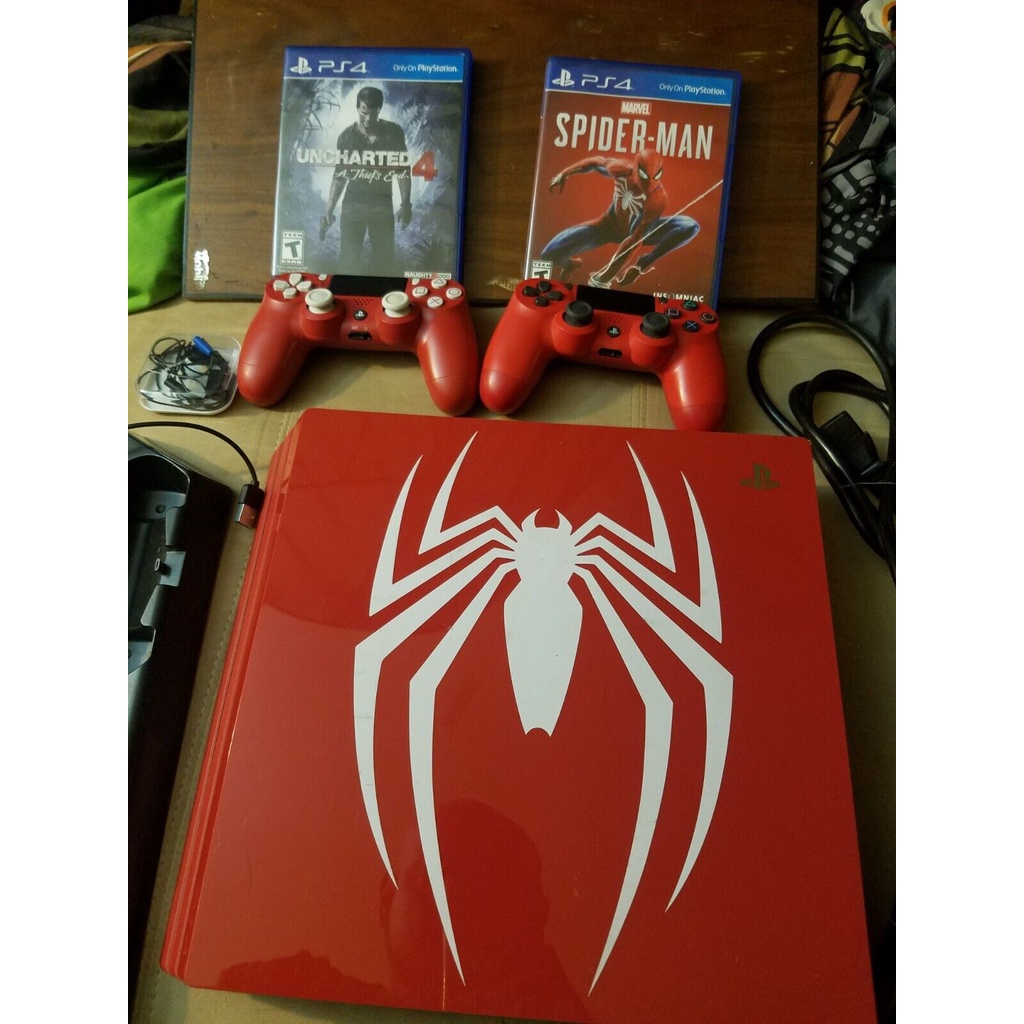 Brand New Sony PlayStation 4 Pro SpiderMan Limited Console 1TB PS4 Complete w Box Shopee Brasil